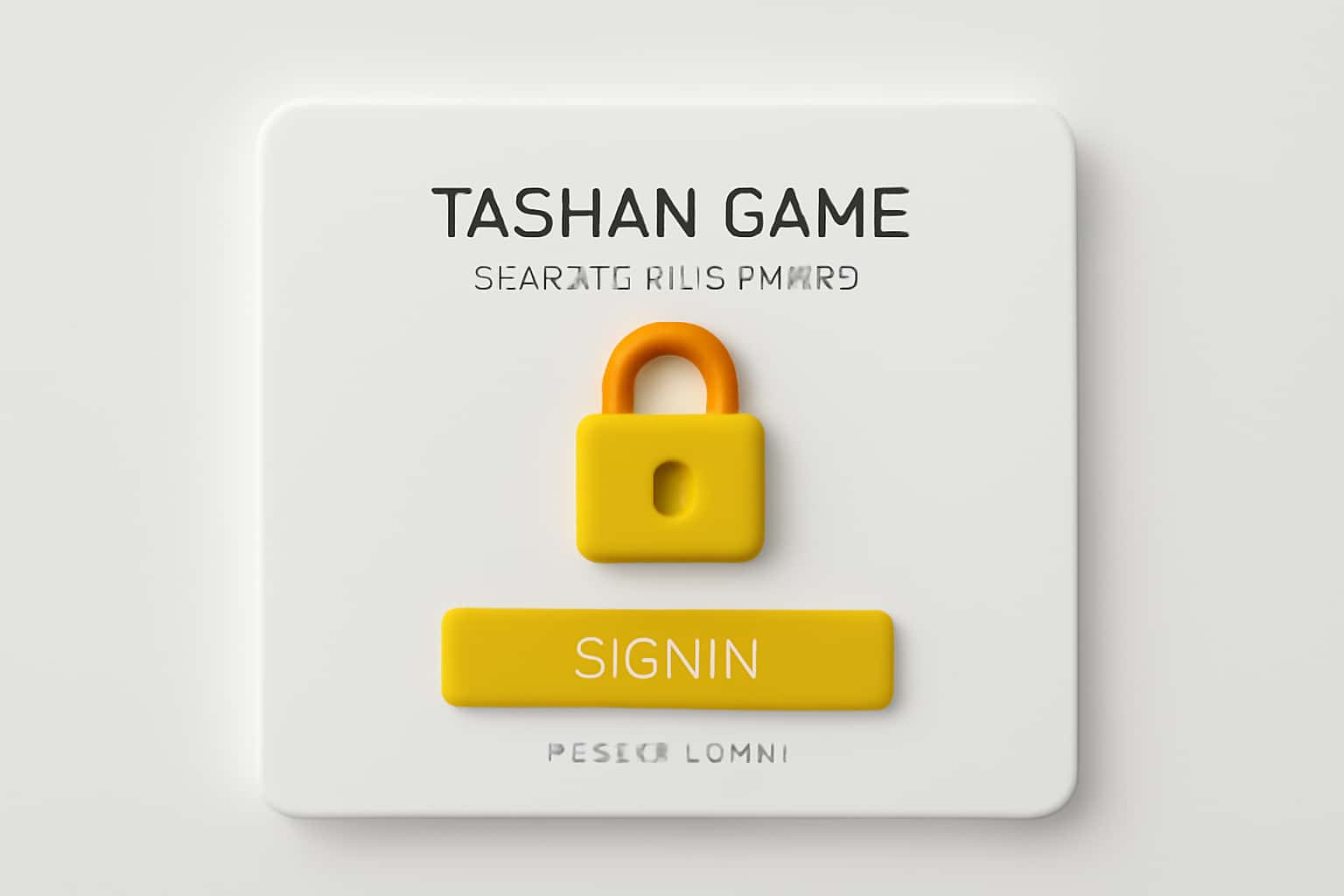 Tashan Game Sign In & Dashboard Interface
