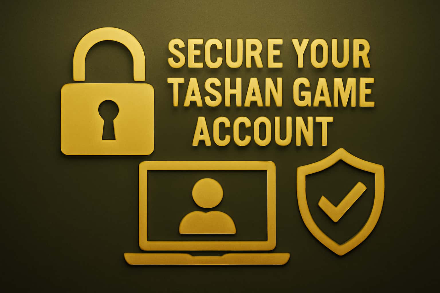 An informational graphic illustrating account security measures for Tashan Game.