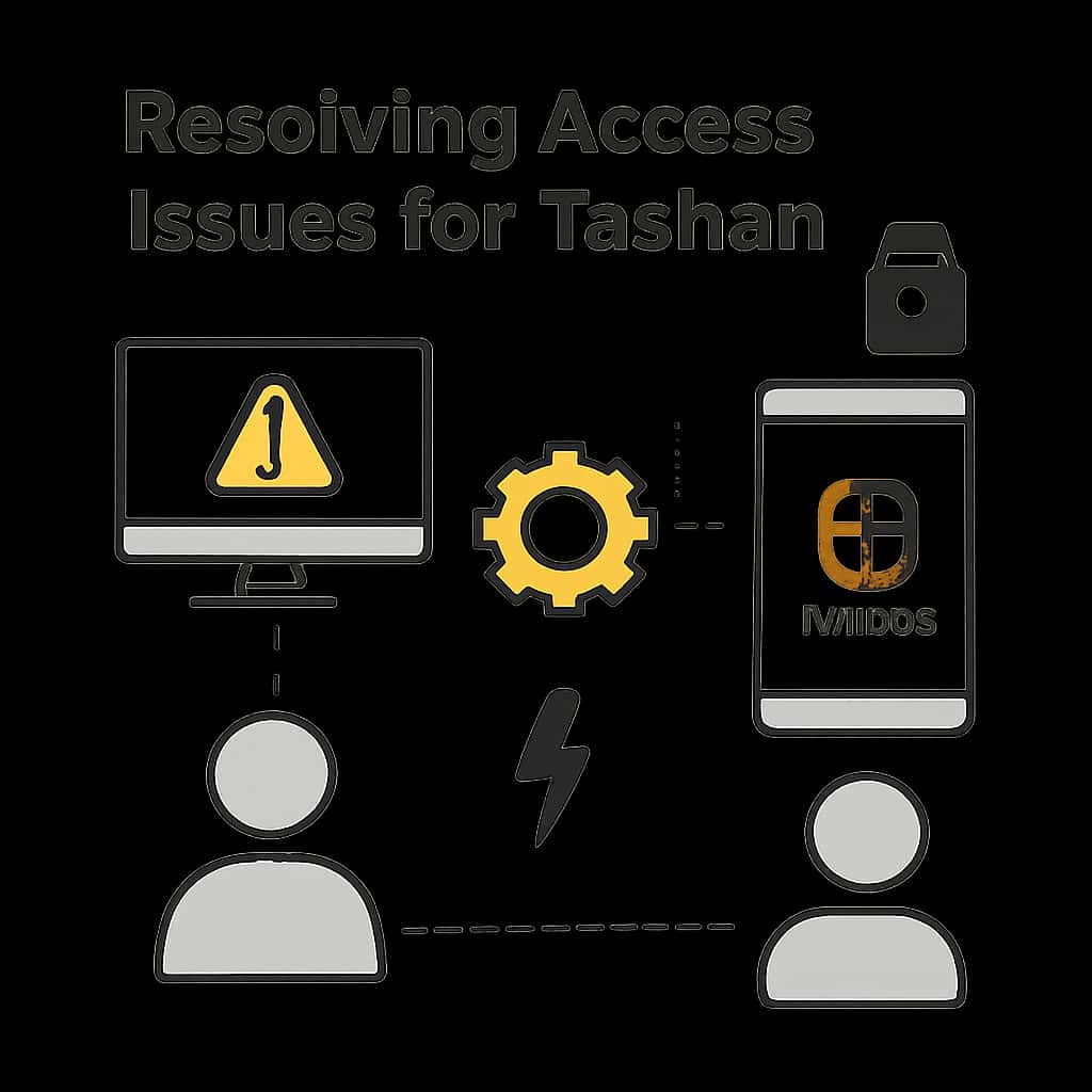 Educational diagram on troubleshooting Tashan Game access issues.