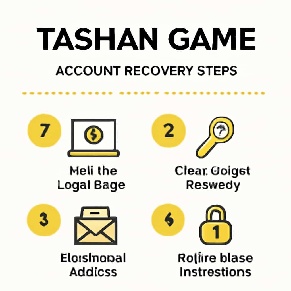 Diagram illustrating the process of recovering a Tashan Game account.